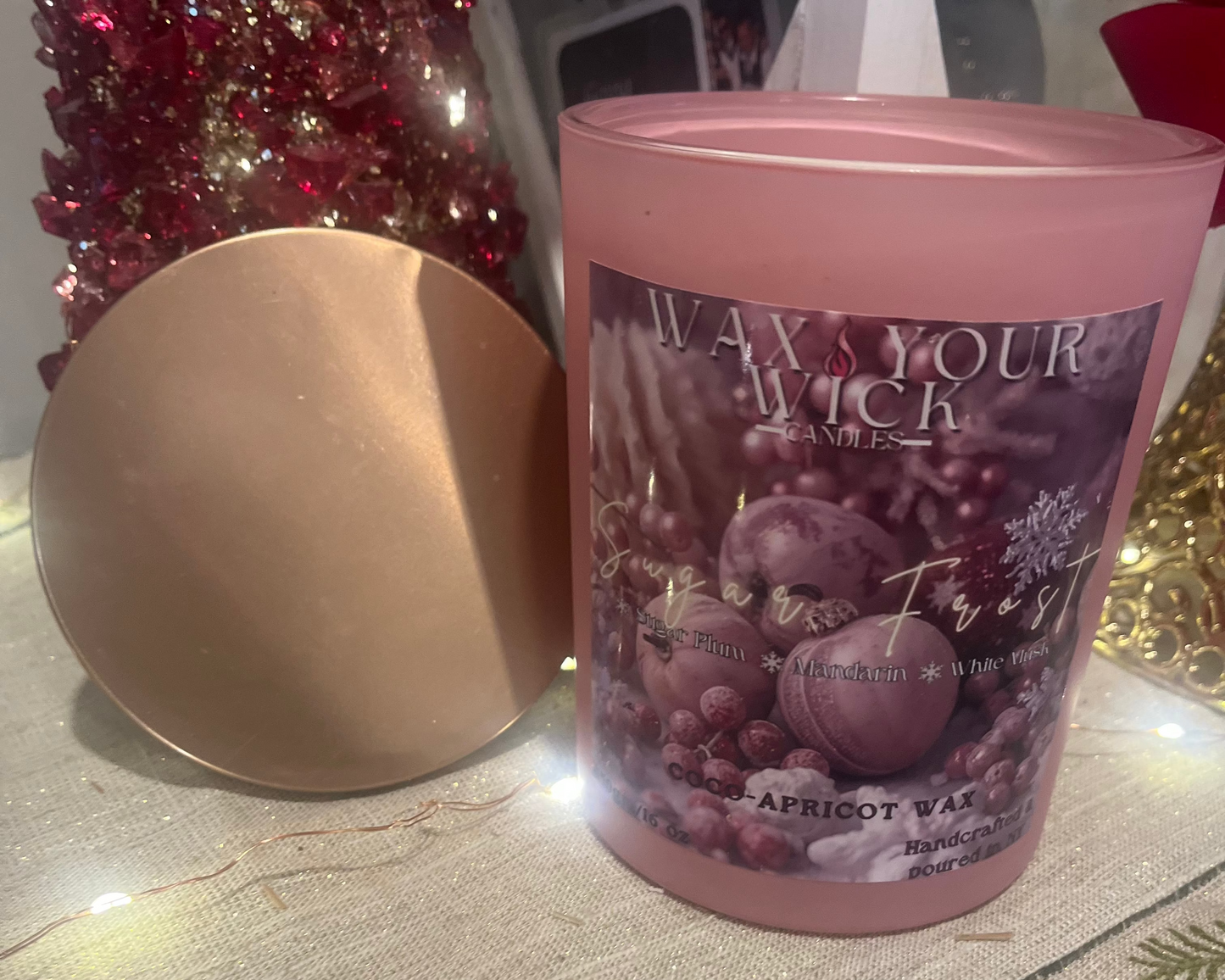 Sugar Frost Candle – Sugar Plum, Mandarin & White Musk