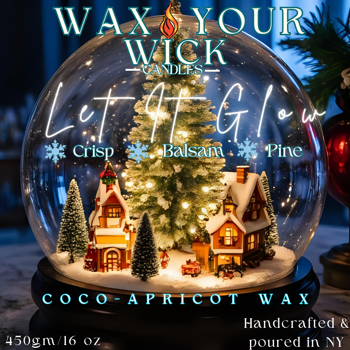 Let It Glow Candle – Crisp Balsam & Pine