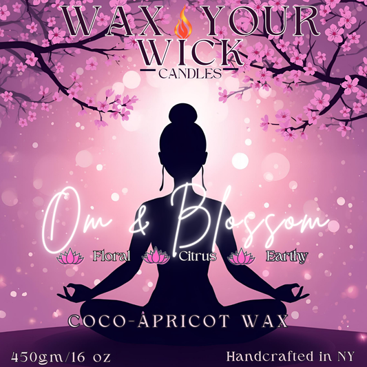 Om & Blossom Candle – Floral, Citrus & Earthy
