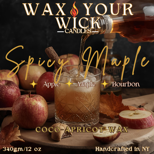 Spicy Maple Candle – Apple, Maple & Bourbon