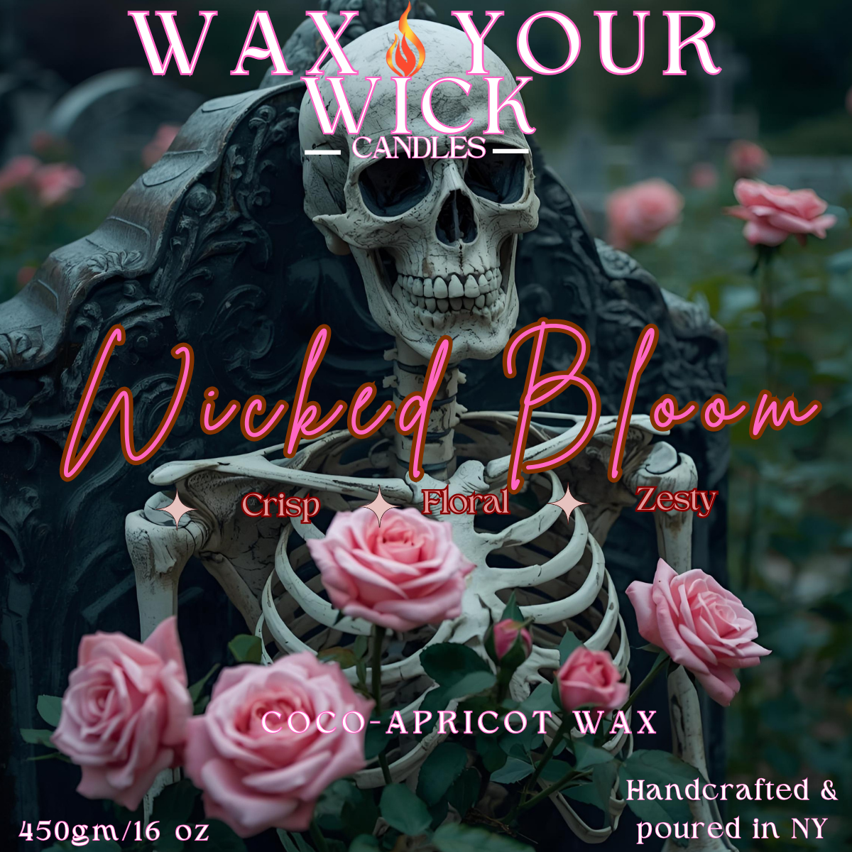 Wicked  Bloom Floral Candle | Crisp & Zesty