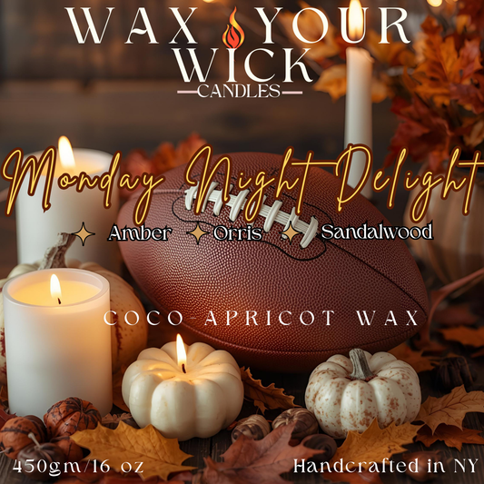 Monday Night Delight Candle – Amber, Orris & Sandalwood