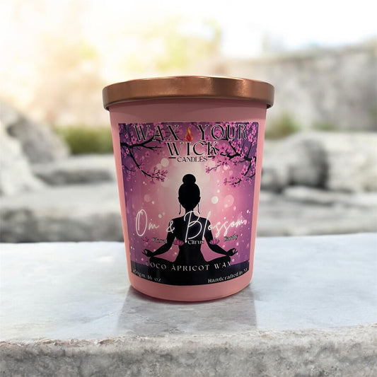 Om & Blossom Candle – Floral, Citrus & Earthy