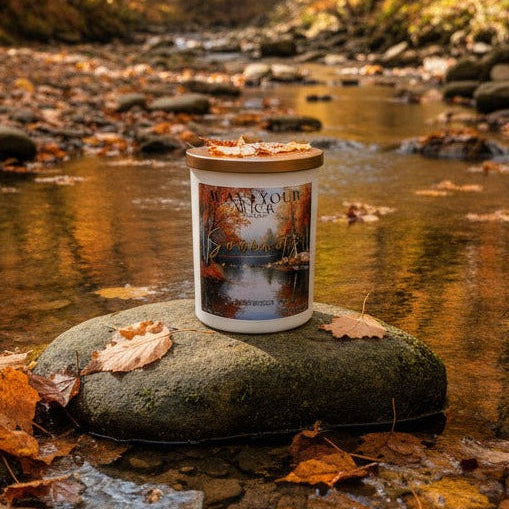 Serenity Candle – Aqua, Moss & Amber